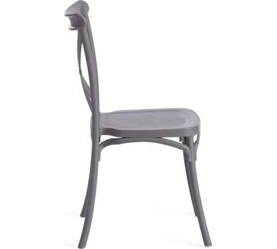 Стул Tetchair cross mod. pl24, пластик, 48x58x89 см, dark-grey (темно-cерый), 2 шт 19694