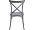 Стул Tetchair cross mod. pl24, пластик, 48x58x89 см, dark-grey (темно-cерый), 2 шт 19694 6