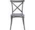 Стул Tetchair cross mod. pl24, пластик, 48x58x89 см, dark-grey (темно-cерый), 2 шт 19694 7