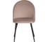 Стул Tetchair monro mod. 5144, металл/вельвет, 51x56x84 см, серо-бежевый (hlr-9)/черный, 1 шт. 20077 6