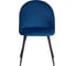 Стул Tetchair monro mod. 5144, металл/вельвет, 51x56x84 см, синий (hlr 64)/черный, 2 шт. 19340 6