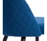 Стул Tetchair monro mod. 5144, металл/вельвет, 51x56x84 см, синий (hlr 64)/черный, 2 шт. 19340 10