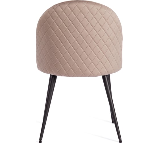 Стул Tetchair monro mod. 5144, металл/вельвет, 51x56x84 см, серо-бежевый (hlr-9)/черный, 2 шт. 19339