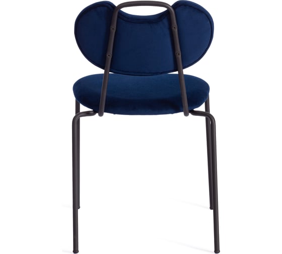 Стул Tetchair danton mod. 0139223, металл/ткань, 47x56,5x79 см, темно-синий s108 (117 dark blue)/черный, 1 шт. 20057