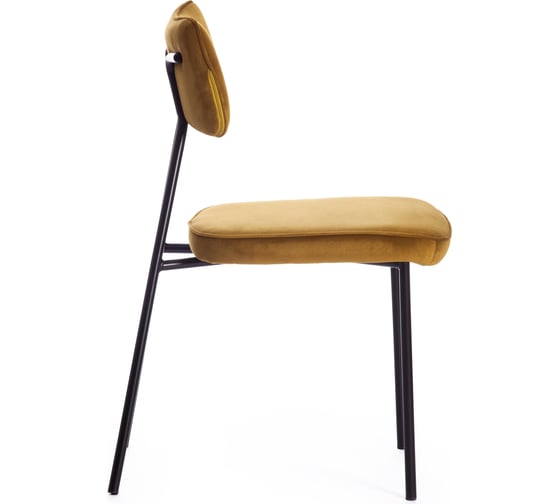 Стул Tetchair silvia mod. 0139124, металл/вельвет, 46.5x59x82.5 см, олива s108 (tan 208)/черный, 1 шт. 19756