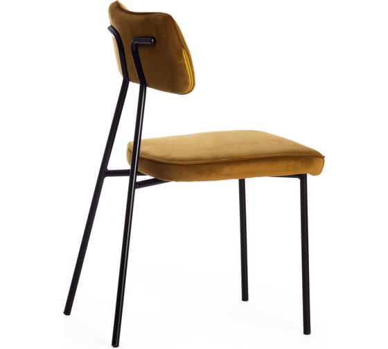 Стул Tetchair silvia mod. 0139124, металл/вельвет, 46.5x59x82.5 см, олива s108 (tan 208)/черный, 1 шт. 19756