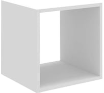 Стеллаж MIXLINE 368x368x250, ЛДСП, белый текстура, 1 ячейка, крепеж 551683