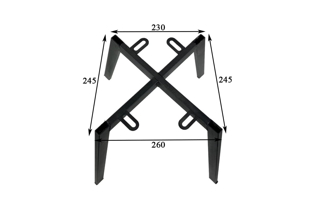 Каркас для стула металлический черный