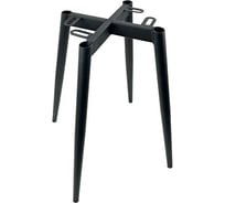 Каркас для стула ЭЛИМЕТ цельный, металлический, d 25 мм, h 44 см, черный, 4 шт. БП-00002827