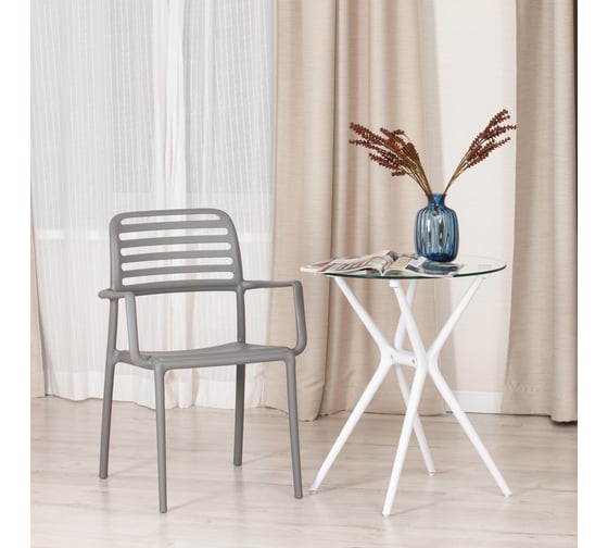 Стул Tetchair valutto mod. 54, пластик, 58x57x86 см, grey (cерый), 1 шт. 34630 20123