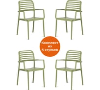 Стул Tetchair valutto mod. 54, пластик, 58x57x86 см, pale green (бледно-зеленый), 4 шт. 33513 19407