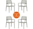 Стул Tetchair valutto mod. 54, пластик, 58x57x86 см, grey (cерый), 4 шт. 34630 19409 1