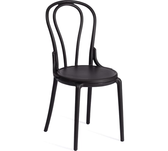 Стул Tetchair thonet mod. pl62, пластик, 42x52x89 см, black (черный) 05, 1 шт. 20084 1