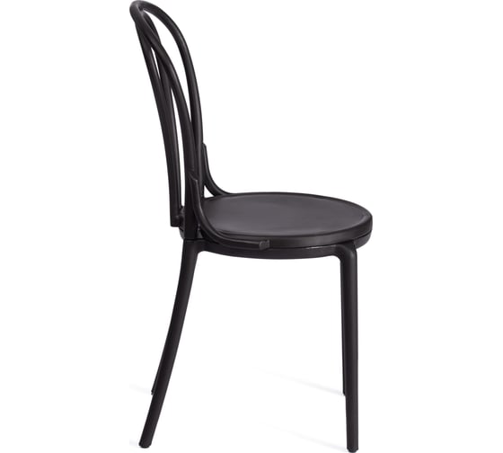 Стул Tetchair thonet mod. pl62, пластик, 42x52x89 см, black (черный) 05, 1 шт. 20084