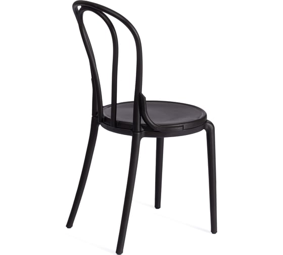Стул Tetchair thonet mod. pl62, пластик, 42x52x89 см, black (черный) 05, 1 шт. 20084