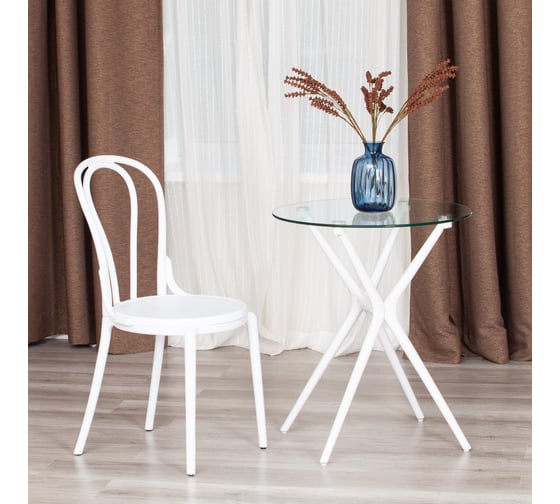 Стул Tetchair thonet mod. pl62, пластик, 42x52x89 см, white (белый) 01, 4 шт. 19703