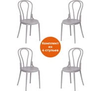 Стул Tetchair thonet mod. pl62, пластик, 42x52x89 см, grey (cерый) 09, 4 шт. 19704