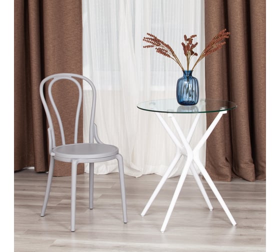 Стул Tetchair thonet mod. pl62, пластик, 42x52x89 см, grey (cерый) 09, 4 шт. 19704