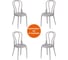 Стул Tetchair thonet mod. pl62, пластик, 42x52x89 см, grey (cерый) 09, 4 шт. 19704 1