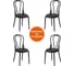 Стул Tetchair thonet mod. pl62, пластик, 42x52x89 см, black (черный) 05, 4 шт. 19701 1