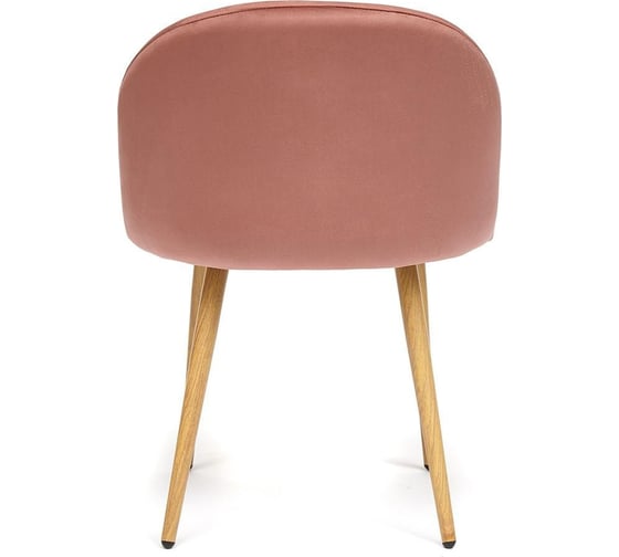 Стул Tetchair melody mod. 4997, металл/вельвет, 52x49x78 см, коралловый/натуральное дерево, 1 шт. 19716