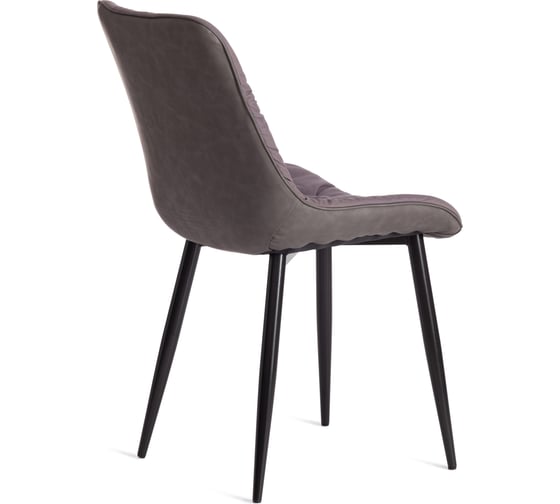 Стул Tetchair altus mod. 2334, ткань/экокожа/металл, 53x61x88 см, серый/темно-серый/черные ножки, 4 шт. 19169