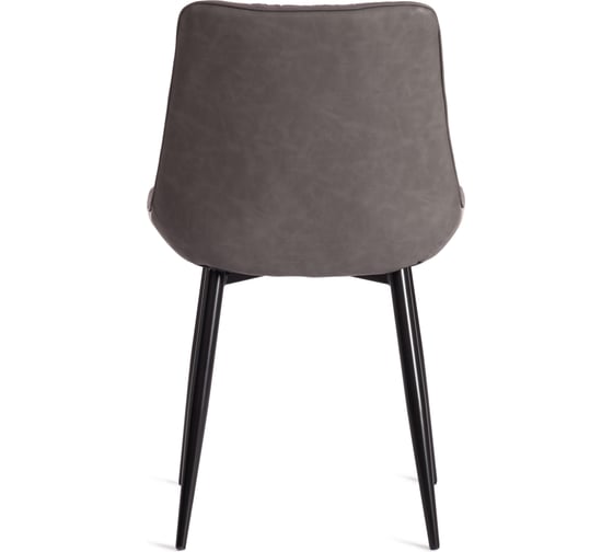 Стул Tetchair altus mod. 2334, ткань/экокожа/металл, 53x61x88 см, серый/темно-серый/черные ножки, 4 шт. 19169