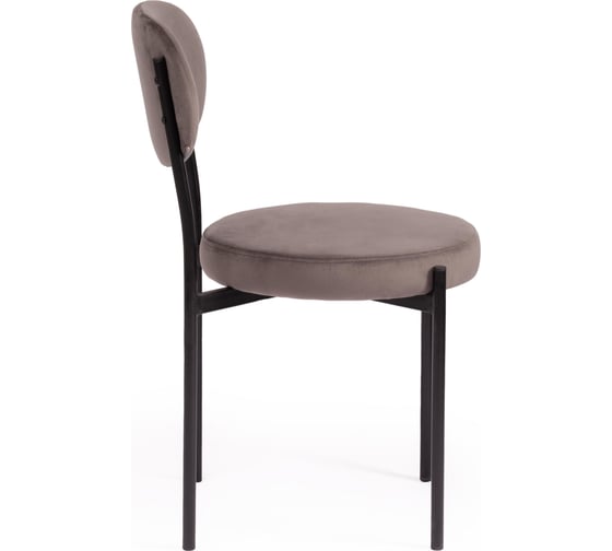 Стул Tetchair revo mod. 7033, ткань/металл, 47x54x82 см, высота сиденья 47 см, темно-серый barkhat 14/черный, 1 шт. 19784