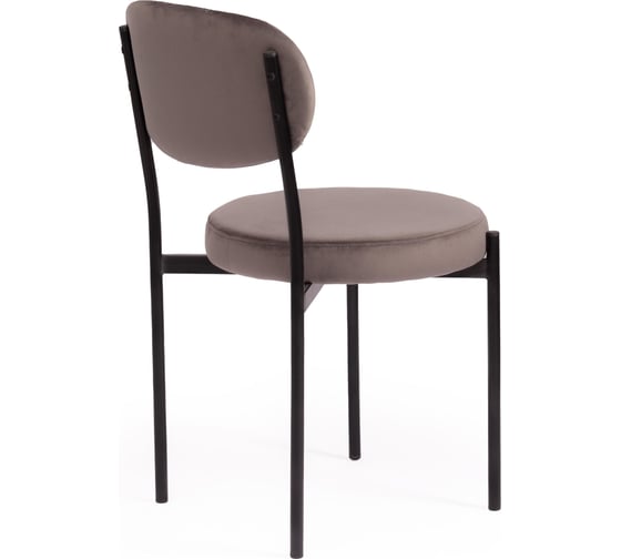 Стул Tetchair revo mod. 7033, ткань/металл, 47x54x82 см, высота сиденья 47 см, темно-серый barkhat 14/черный, 1 шт. 19784