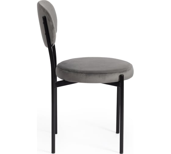 Стул Tetchair revo mod. 7033, ткань/металл, 47x54x82 см, высота сиденья 47 см, серый barkhat 26/черный, 1 шт. 19783