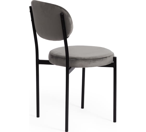 Стул Tetchair revo mod. 7033, ткань/металл, 47x54x82 см, высота сиденья 47 см, серый barkhat 26/черный, 1 шт. 19783
