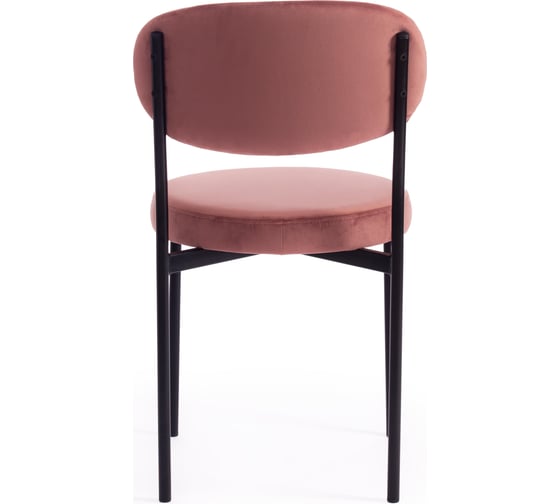 Стул Tetchair revo mod. 7033, ткань/металл, 47x54x82 см, высота сиденья 47 см, коралловый barkhat 15 /черный, 1 шт. 19781