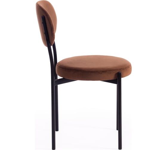 Стул Tetchair revo mod. 7033, ткань/металл, 47x54x82 см, высота сиденья 47 см, коричневый barkhat 12/черный, 1 шт. 19782