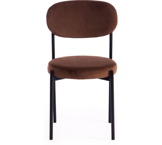 Стул Tetchair revo mod. 7033, ткань/металл, 47x54x82 см, высота сиденья 47 см, коричневый barkhat 12/черный, 1 шт. 19782
