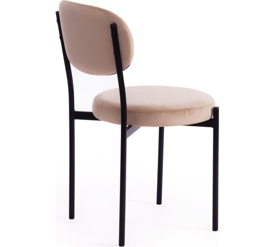 Стул Tetchair revo mod. 7033, ткань/металл, 47x54x82 см, высота сиденья 47 см, бежевый barkhat 5/черный, 1 шт. 19780