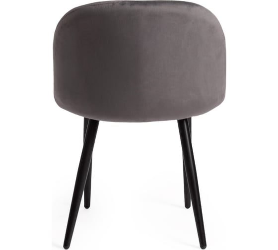 Стул Tetchair melody mod. 4997, металл/вельвет, 52x49x78 см, серый/черные ножки, 1 шт. 19719