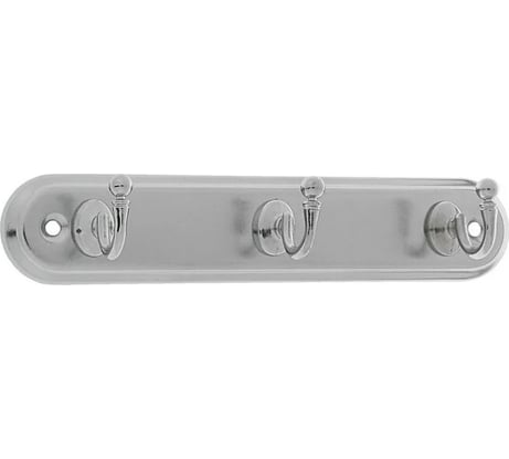 Вешалка ТУНДРА KV103CP 3-х местная, хром 3487963