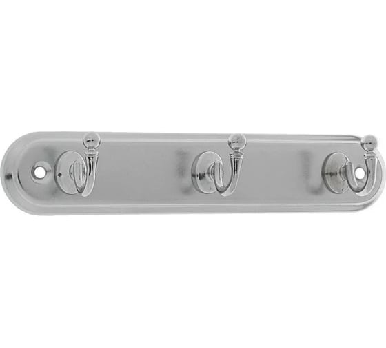 Вешалка ТУНДРА KV103CP 3-х местная, хром 3487963