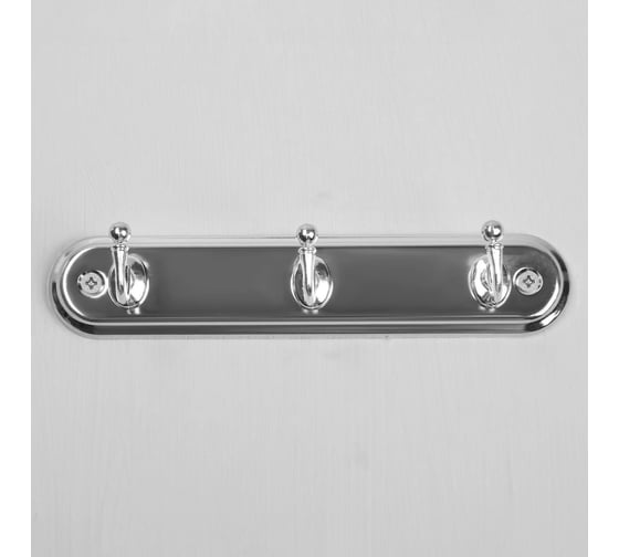 Вешалка ТУНДРА KV103CP 3-х местная, хром 3487963