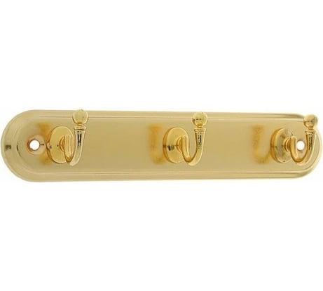 Вешалка ТУНДРА KV103GP 3-х местная, золото 3487964