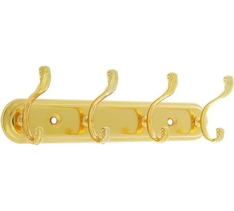 Вешалка ТУНДРА KV404GP 4-х местная, золото 3816889