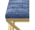Банкетка GreenWeen ZUMA, золотой каркас, сидение шенилл цвет Steel Blue, Bulon, 1100x400x450 GW-ZUMA-SBLUE-110G-BL 4