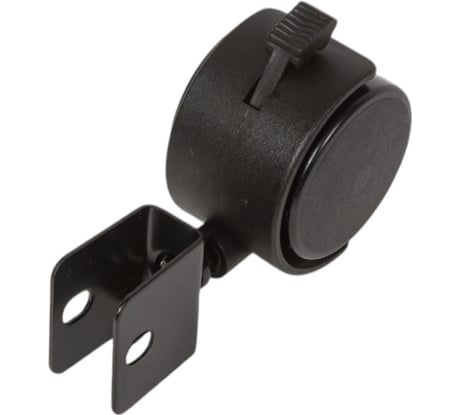 Мебельное колесо TOR поворотное TWHB 50 50 мм с п-образным креплением и тормозом 1027281