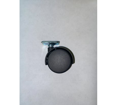 Мебельное колесо TOR TWP 50 черное, площадка, диаметр 50 мм 1027269