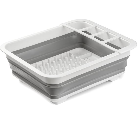 Складная силиконовая сушилка для посуды SHINY KITCHEN G0198 1