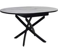 Стол Мир стульев Андромеда d100, черный/мрамор 101544 27189996
