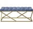 Банкетка GreenWeen ZUMA золотой каркас, сидение шенилл, цвет Steel Blue, каретная стяжка, 1100x400x450 мм GW-ZUMA-SBLUE-110G-K 2