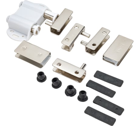 Комплект петель для 2 стеклянных дверей с лифтом Tech-Krep/Zitar хром 4 шт. пакет 148170