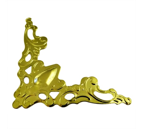 Декоративная накладка Левша 40x40 мм, 4 шт., золото У8-7229.З