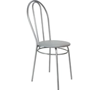 Мягкий стул для кухни со спинкой ццц.Стулья.Сайт венский металлический, серый 451553